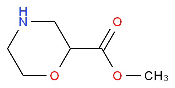 methyl morpholine-2-carboxylate_分子结构_CAS_135782-19-3