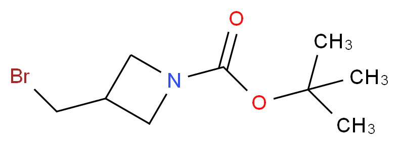 tert-butyl 3-(bromomethyl)azetidine-1-carboxylate_分子结构_CAS_253176-93-1