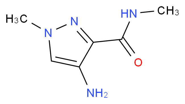 4-Amino-N,1-dimethyl-1H-pyrazole-3-carboxamide_分子结构_CAS_1001500-41-9)