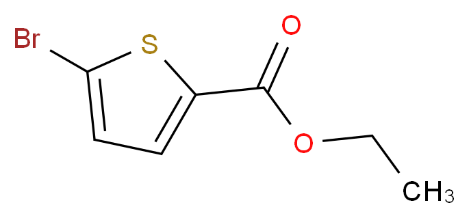 5-溴噻吩-2-甲酸乙酯_分子结构_CAS_5751-83-7)