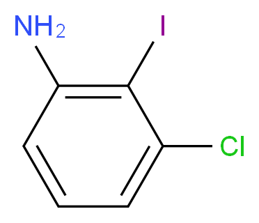 3-chloro-2-iodoaniline_分子结构_CAS_70237-25-1