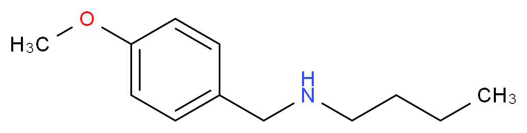 butyl[(4-methoxyphenyl)methyl]amine_分子结构_CAS_3910-58-5