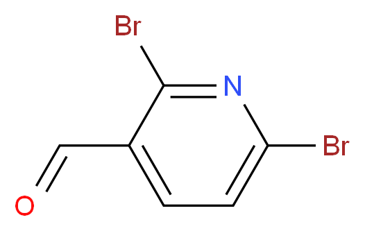 2,6-dibromopyridine-3-carbaldehyde_分子结构_CAS_55304-83-1