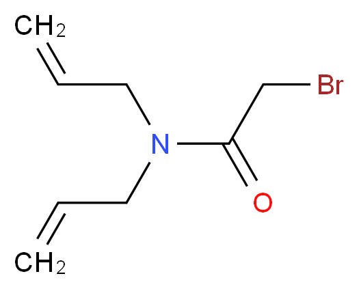 2-bromo-N,N-bis(prop-2-en-1-yl)acetamide_分子结构_CAS_60277-03-4