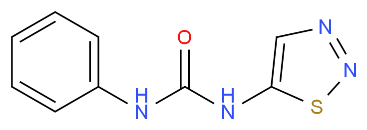 1-phenyl-3-(1,2,3-thiadiazol-5-yl)urea_分子结构_CAS_51707-55-2