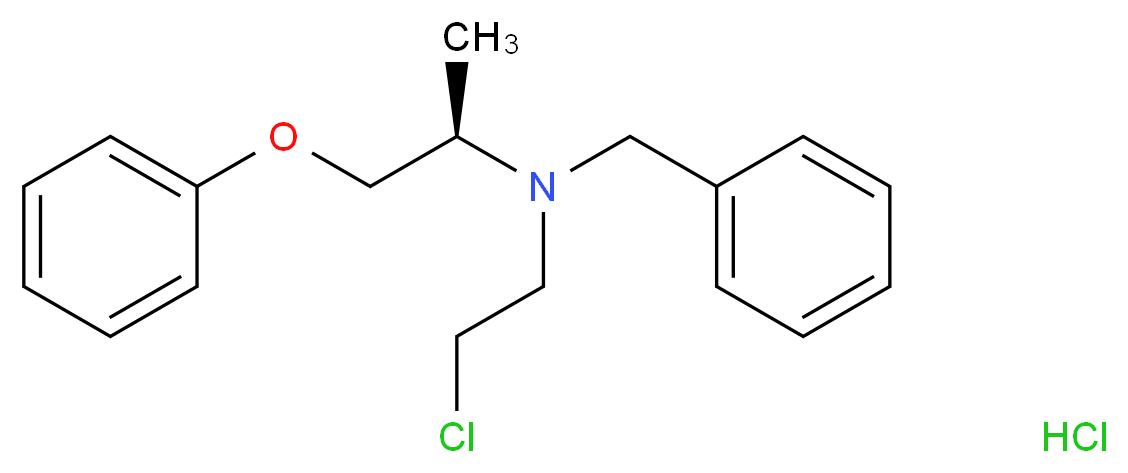 (R)-Phenoxybenzamine Hydrochloride_分子结构_CAS_16053-59-1)