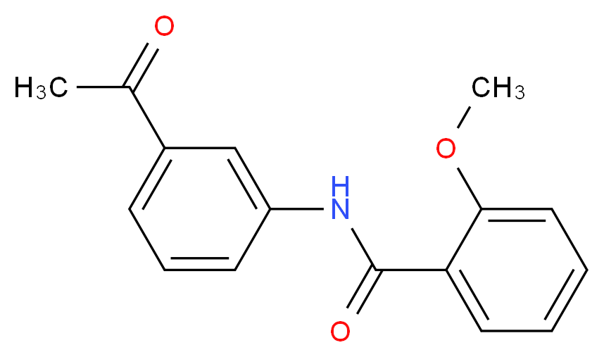 N-(3-acetylphenyl)-2-methoxybenzamide_分子结构_CAS_314022-80-5