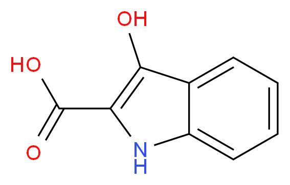 3-hydroxy-1H-indole-2-carboxylic acid_分子结构_CAS_6245-93-8
