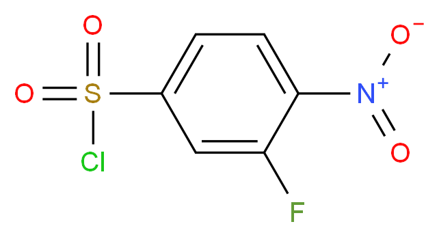 3-fluoro-4-nitrobenzene-1-sulfonyl chloride_分子结构_CAS_86156-93-6