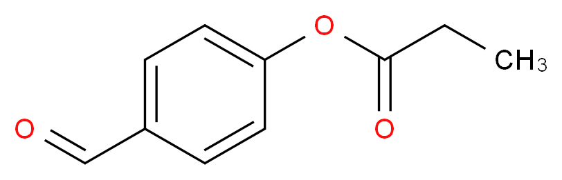 4-丙酰氧基苯甲醛_分子结构_CAS_50262-48-1)