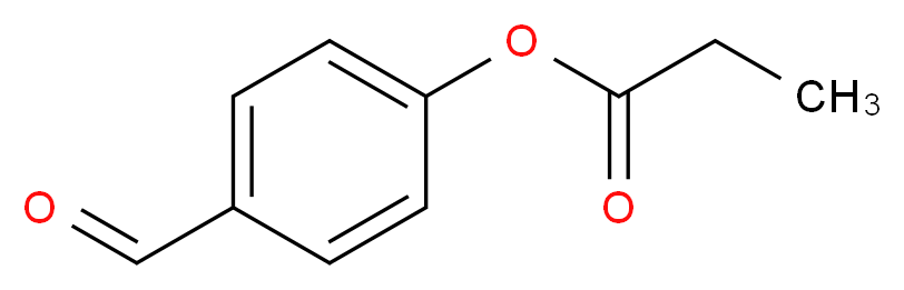 4-Formylphenyl propionate_分子结构_CAS_)