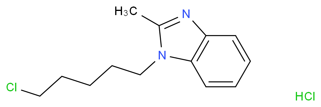 1-(5-chloropentyl)-2-methyl-1H-1,3-benzodiazole hydrochloride_分子结构_CAS_)