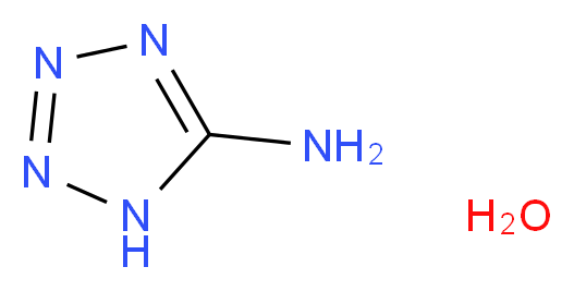 1H-Tetrazol-5-amine hydrate_分子结构_CAS_)