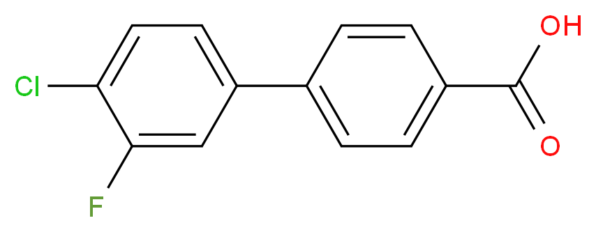 4'-Chloro-3'-fluoro[1,1'-biphenyl]-4-carboxylic acid_分子结构_CAS_)