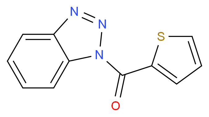 1-(thiophene-2-carbonyl)-1H-1,2,3-benzotriazole_分子结构_CAS_301164-69-2