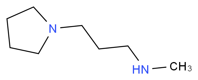 N-methyl-3-pyrrolidin-1-ylpropan-1-amine_分子结构_CAS_99114-68-8)