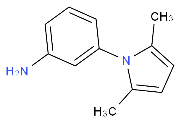 3-(2,5-dimethyl-1H-pyrrol-1-yl)aniline_分子结构_CAS_)