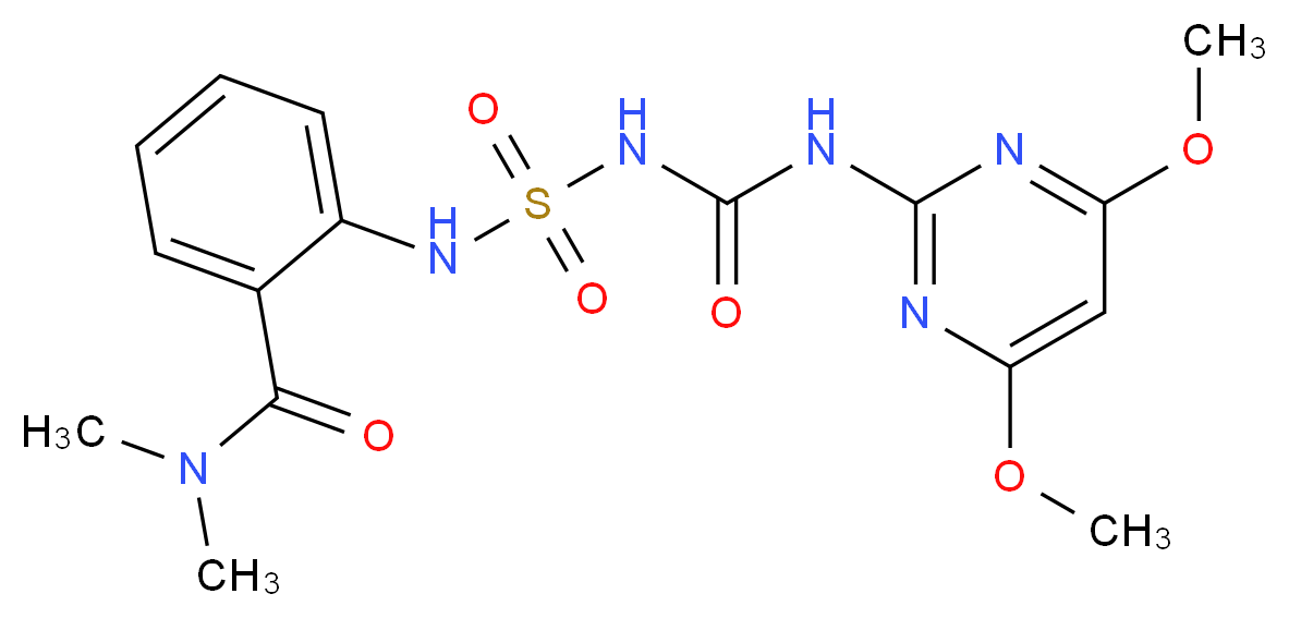 嘧苯胺磺隆_分子结构_CAS_213464-77-8)