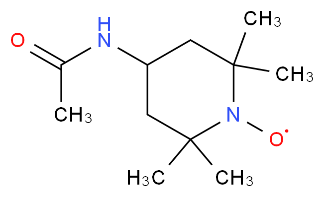 4-乙酰氨-2,2,6,6-四甲基哌啶-1-氧，自由基_分子结构_CAS_14691-89-5)