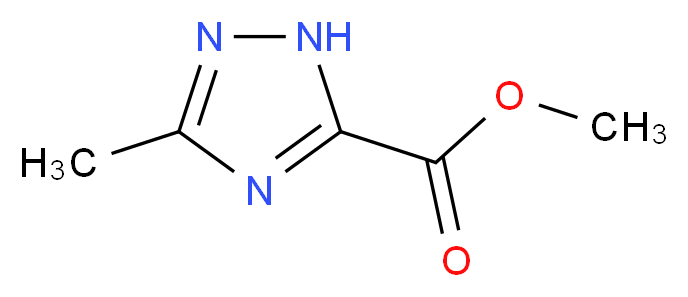 METHYL 5-METHYL-2H-1,2,4-TRIAZOLE-3-CARBOXYLATE_分子结构_CAS_31100-31-9)