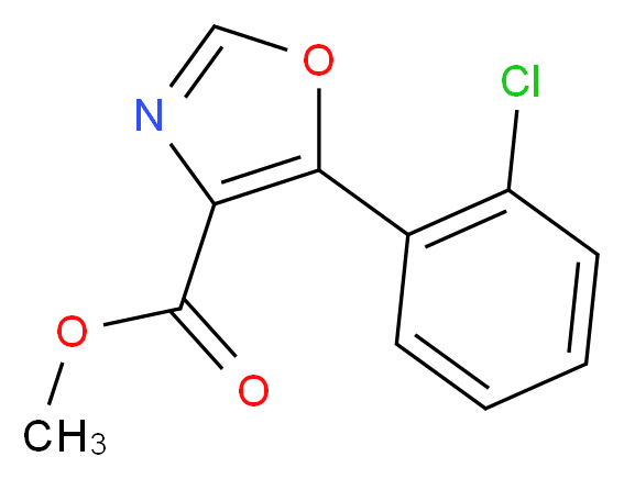 Methyl 5-(2-chlorophenyl)-1,3-oxazole-4-carboxylate_分子结构_CAS_)