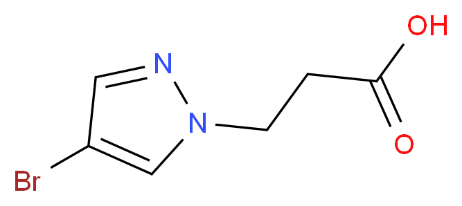 3-(4-bromo-1H-pyrazol-1-yl)propanoic acid_分子结构_CAS_925146-35-6