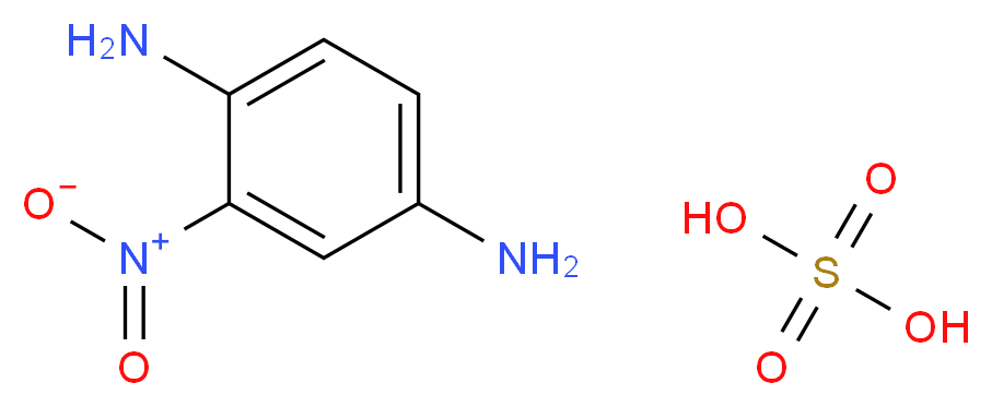 2-nitrobenzene-1,4-diamine; sulfuric acid_分子结构_CAS_68239-83-8