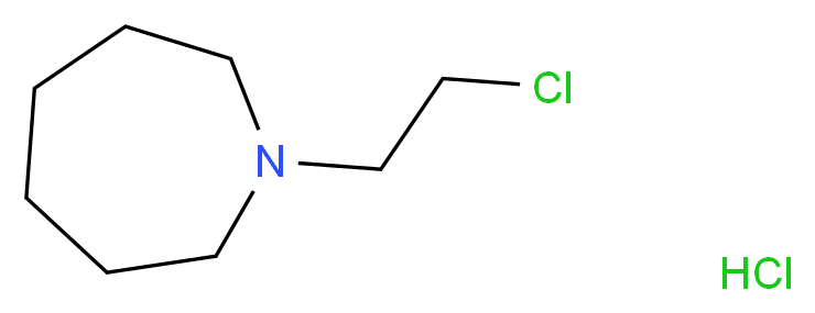 1-(2-chloroethyl)azepane hydrochloride_分子结构_CAS_26487-67-2