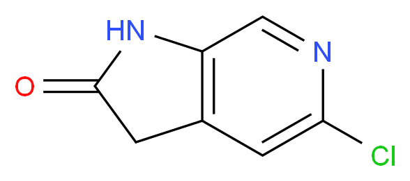 5-Chloro-1H-pyrrolo[2,3-c]pyridin-2(3H)-one_分子结构_CAS_136888-17-0)