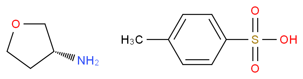 (R)-Tetrahydrofuran-3-amine-4-methylbenzenesulfonate_分子结构_CAS_111769-27-8)