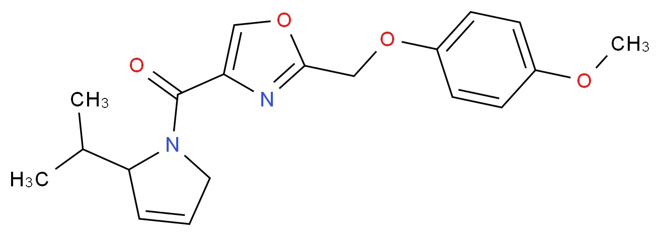 4-[(2-isopropyl-2,5-dihydro-1H-pyrrol-1-yl)carbonyl]-2-[(4-methoxyphenoxy)methyl]-1,3-oxazole_分子结构_CAS_)