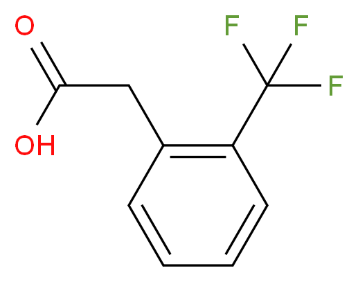 2-(2-(Trifluoromethyl)phenyl)acetic acid_分子结构_CAS_3038-48-0)