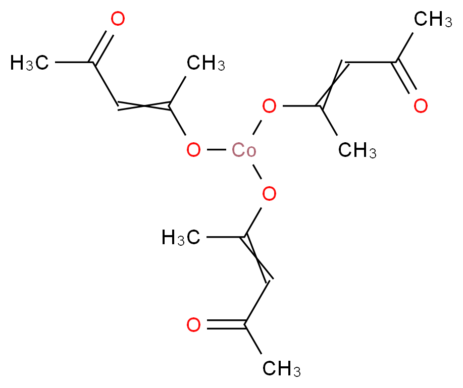乙酰丙酮钴(III)_分子结构_CAS_21679-46-9)