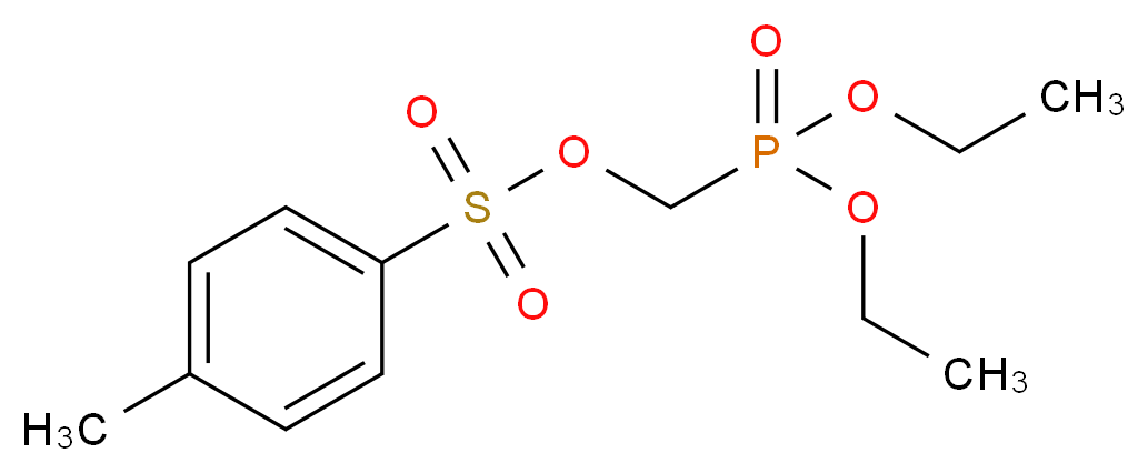 diethyl [(4-methylbenzenesulfonyl)oxy]methanephosphonate_分子结构_CAS_31618-90-3