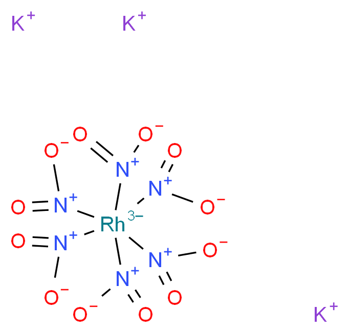 六硝基铑(III)酸钾, Premion&reg;_分子结构_CAS_17712-66-2)