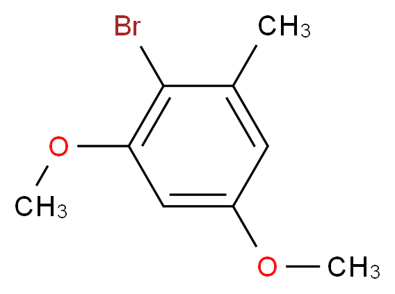 2-溴-3,5-二甲氧基甲苯_分子结构_CAS_13321-73-8)