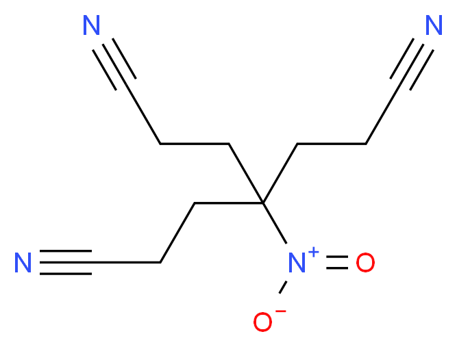 4-(2-cyanoethyl)-4-nitroheptanedinitrile_分子结构_CAS_1466-48-4