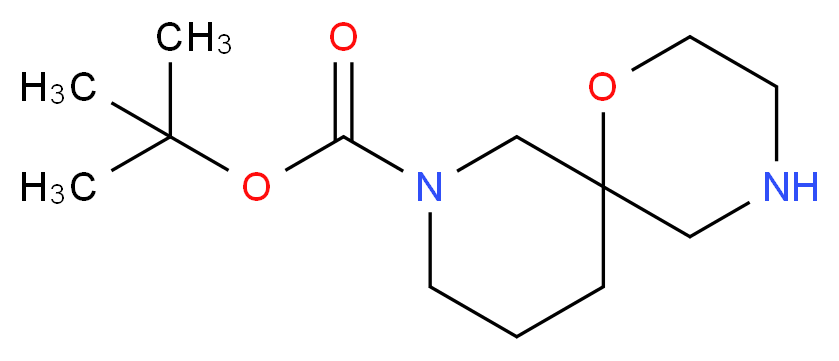 1-Oxa-4,8-diazaspiro[5.5]undecane-8-carboxylic acid tert-butyl ester_分子结构_CAS_1160247-05-1)