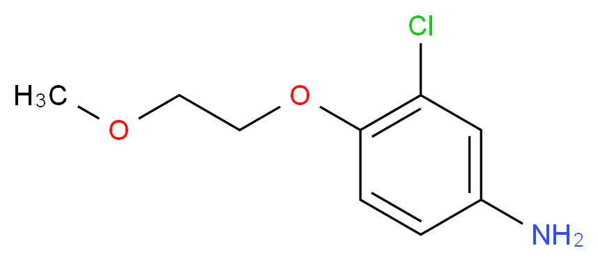 3-chloro-4-(2-methoxyethoxy)aniline_分子结构_CAS_)