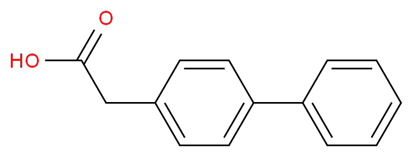4-联苯基乙酸_分子结构_CAS_5728-52-9)