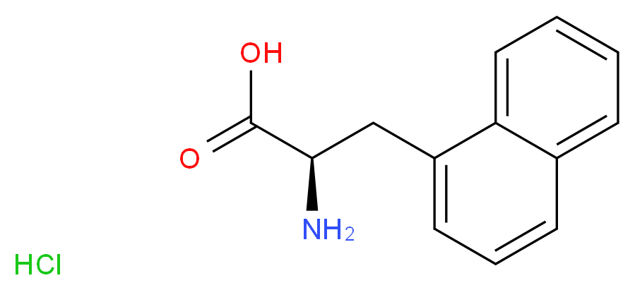 3-(1-NAPHTHYL)-D-ALANINE HYDROCHLORIDE_分子结构_CAS_122745-09-9)