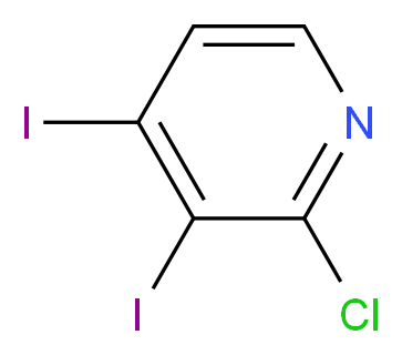 2-氯-3,4-二碘吡啶_分子结构_CAS_153034-91-4)