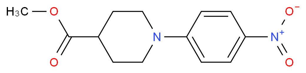 Methyl 1-(4-nitrophenyl)-4-piperidinecarboxylate_分子结构_CAS_)