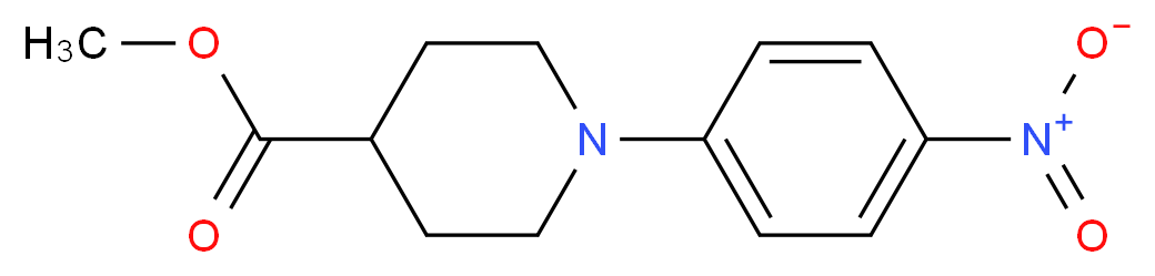 Methyl 1-(4-nitrophenyl)-4-piperidinecarboxylate_分子结构_CAS_7595-60-0)