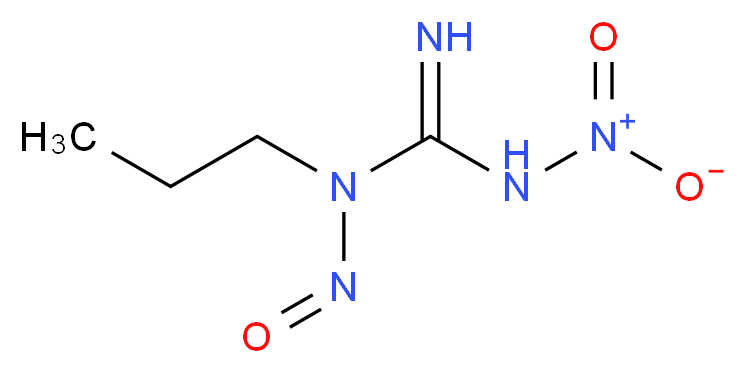 3-硝基-1-亚硝基-1-丙基胍_分子结构_CAS_13010-07-6)