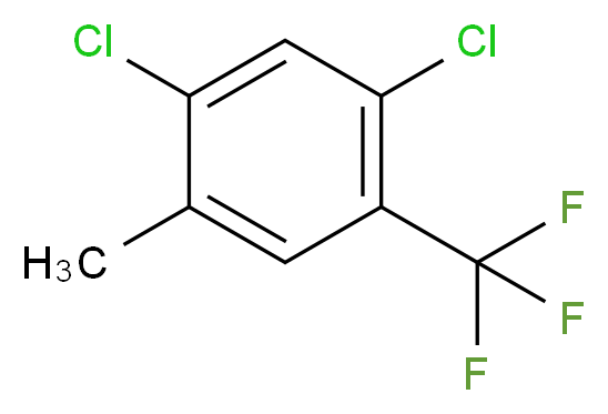 2,4-Dichloro-5-methylbenzotrifluoride 98%_分子结构_CAS_115571-61-4)