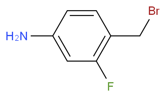 4-(BROMOMETHYL)-3-FLUOROBENZENAMINE_分子结构_CAS_1196157-48-8)