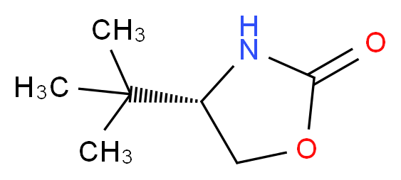 (S)-4-叔丁基-2-噁唑烷酮_分子结构_CAS_54705-42-9)