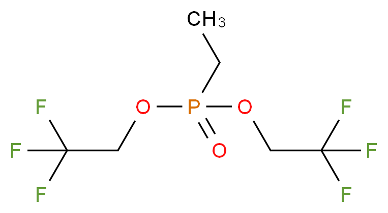 bis(2,2,2-trifluoroethyl) ethylphosphonate_分子结构_CAS_650-16-8