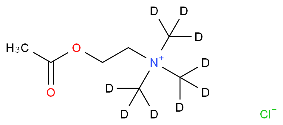 [2-(acetyloxy)ethyl]tris(<sup>2</sup>H<sub>3</sub>)methylazanium chloride_分子结构_CAS_344298-95-9